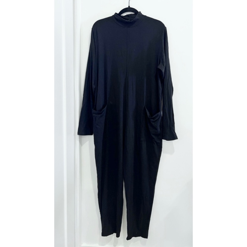 Smash + Tess mockneck keyhole romper in midnight blk xs - Picture 3 of 4
